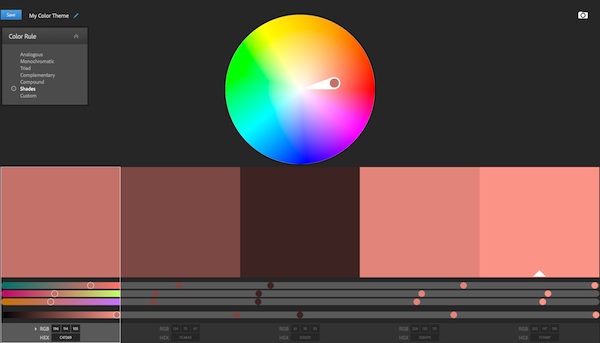 Adobe Color CC screenshot
